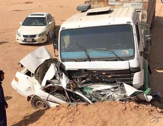 مصرع شاب بعد دهس شاحنة سيارته بالطائف مصرع شاب بعد دهس شاحنة سيارته بالطائف