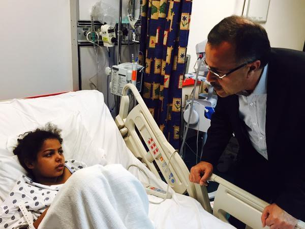 رئيس "أرامكو" يزور مصابي "حريق الخبر" رئيس "أرامكو" يزور مصابي "حريق الخبر"