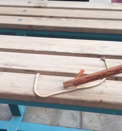 بارق: "إدارية" بمجمع بنات تقتل ثعباناً يقارب المترين وتعلّقه بساحة المجمع 