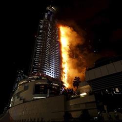 إخلاء فندق في ثالث حريق بدبي في غضون أيام إخلاء فندق في ثالث حريق بدبي في غضون أيام