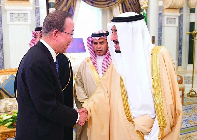 بان كي مون والأمير سلمان بان كي مون والأمير سلمان