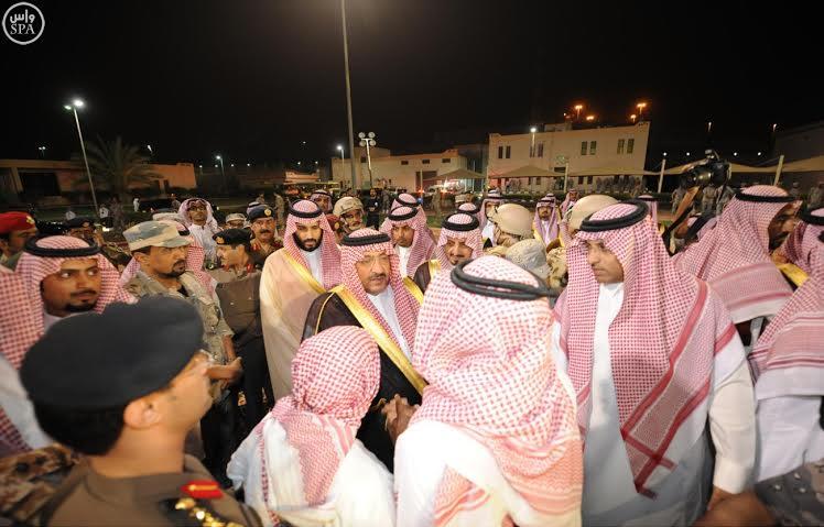 ولي ولي العهد و وزير الدفاع يزوران أسر شهداء ومصابي "عاصفة الحزم"