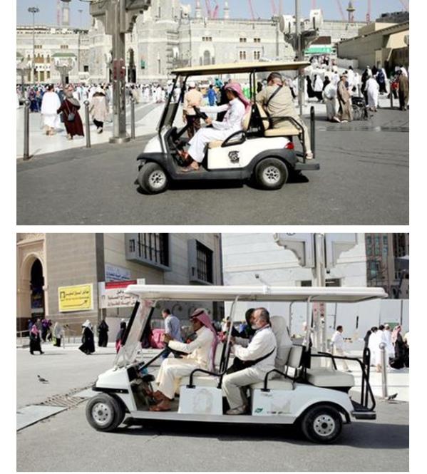 عربات " قولف " لنقل ذوي الأحتياجات الخاصة