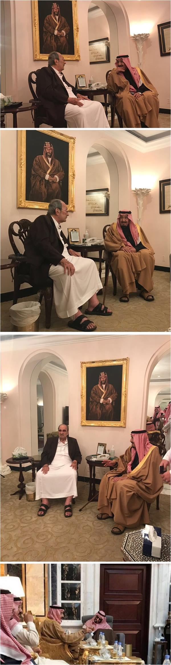 الملك يزور أخويه الأمير بندر والأمير طلال: الملك يزور أخويه الأمير بندر والأمير طلال: