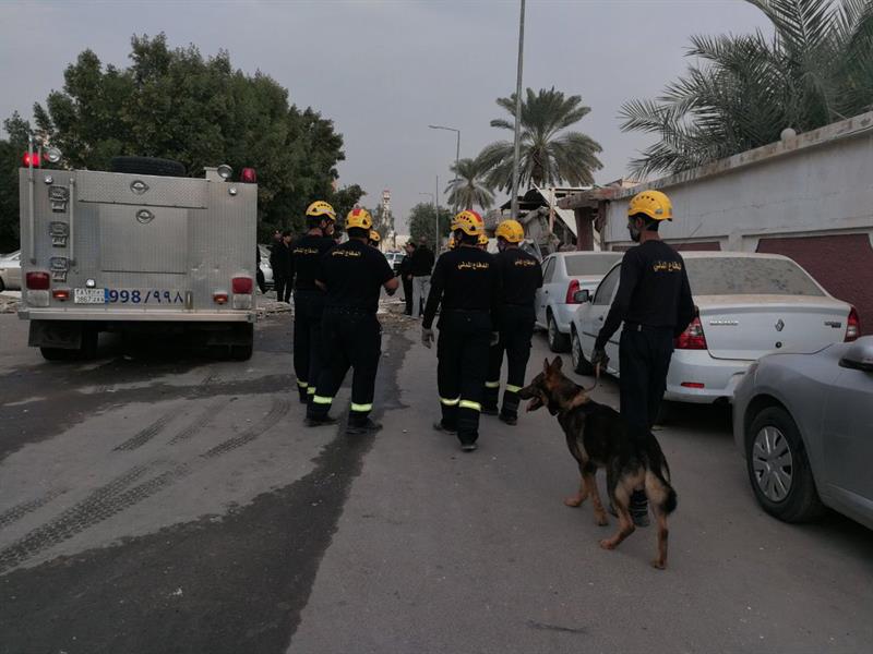 "مدني الرياض" : انفجار غاز يتسبب بانهيار منزل وإصابة رجل وامرأة (صور)