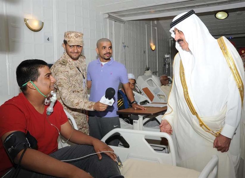 الأمير متعب بن عبدالله يتفقد مقر وزارة الحرس الوطني بمنى الأمير متعب بن عبدالله يتفقد مقر وزارة الحرس الوطني بمنى